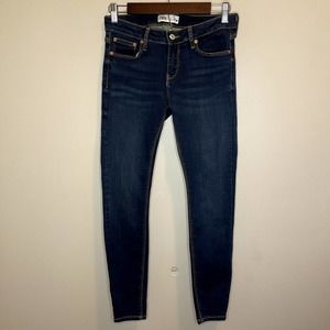 ZARA Womens Mid Rise Skinny Jeans Dark Wash Denim Size 6